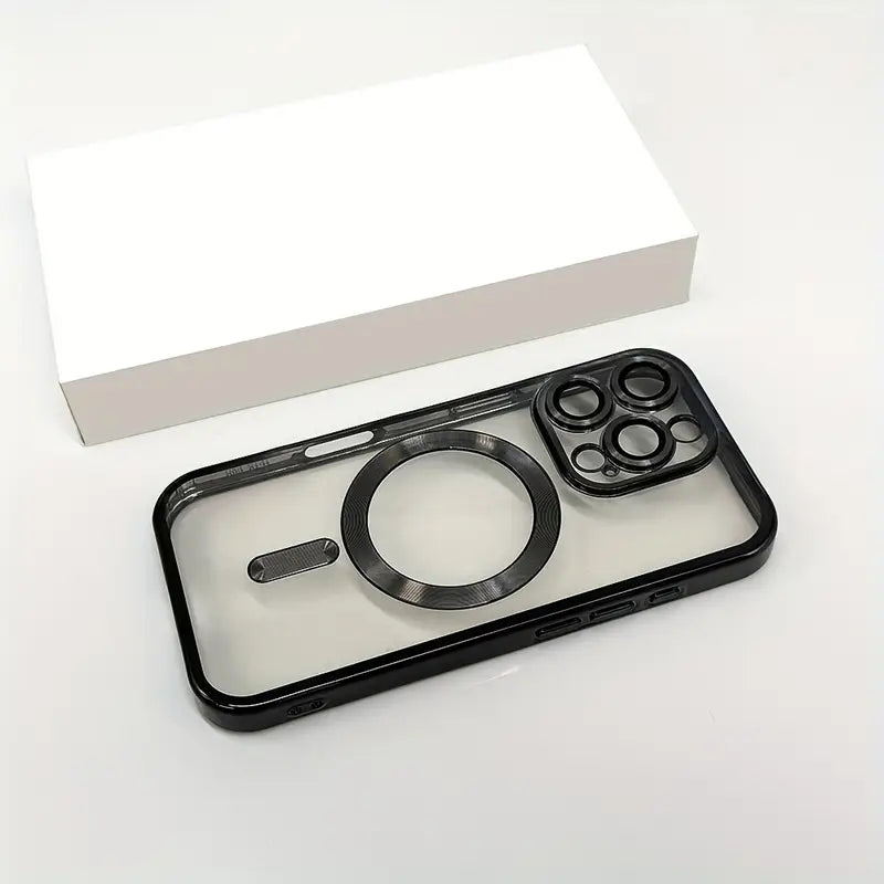 Luxury Electroplated Magnetic Wireless Charging Phone Case for Iphone 15 pro Max 16 Pro Max