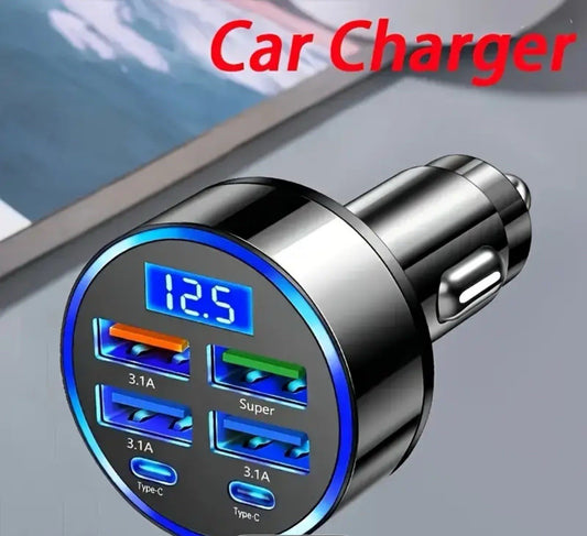 Car Charger USB Type c Supports 12-24V Model Ultra Fast Charge Universal Fast